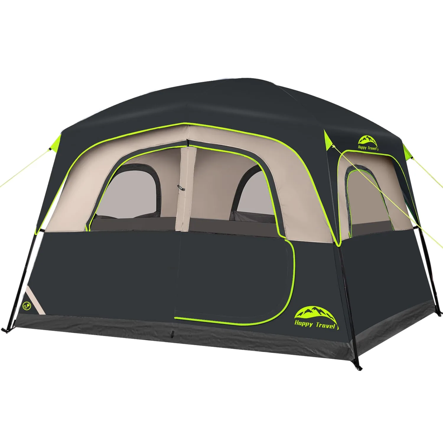 6 Person Tents for Camping, Waterproof Cabin Tent with Rainfly